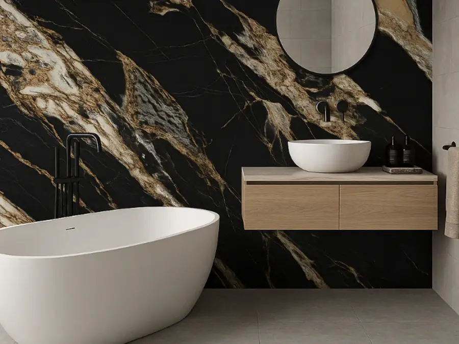 Mermer Efektli Fayanslar Döşeme 